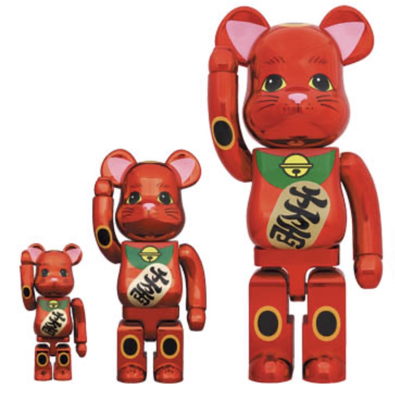 BE@RBRICK 招き猫 梅金メッキ 100％ ベアブリック www.krzysztofbialy.com