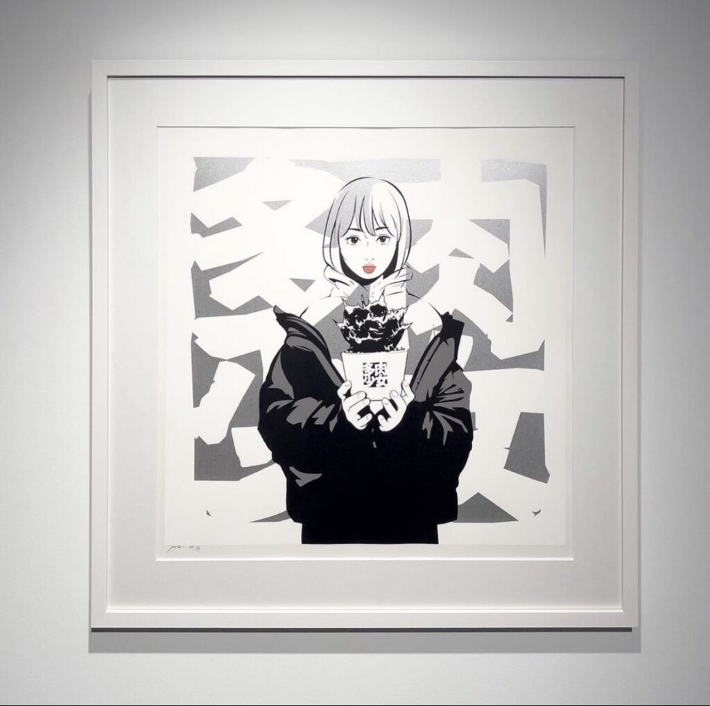backside works. 塊根少女 SH GALLERY シルクスクリーン backside works. 塊根少女 SH GALLERY シルクスクリーン