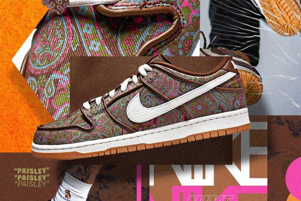 dunk sb brown paisley