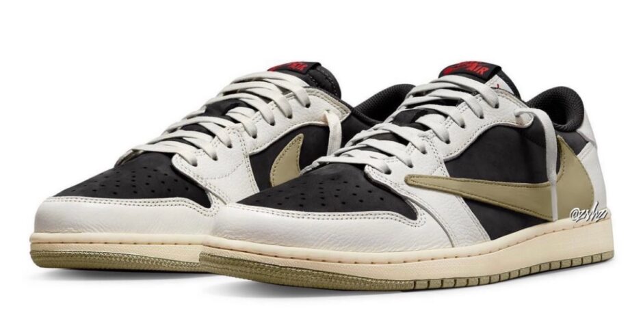 Travis Scott × Nike Jordan1Low Olive27.5