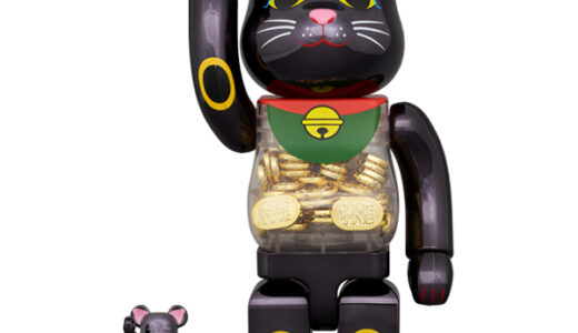 【2024/12/28（土）発売】BE@RBRICK 招き猫 小判 千万両 黒メッキ 100％ & 400％ / 1000％