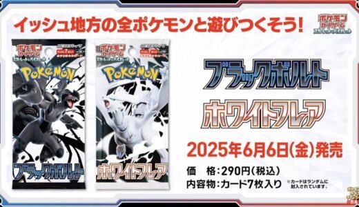 【2025/6/6（金）発売】 ポケモンカードゲーム スカーレット&バイオレット 拡張パック「ブラックボルト」「ホワイトフレア」